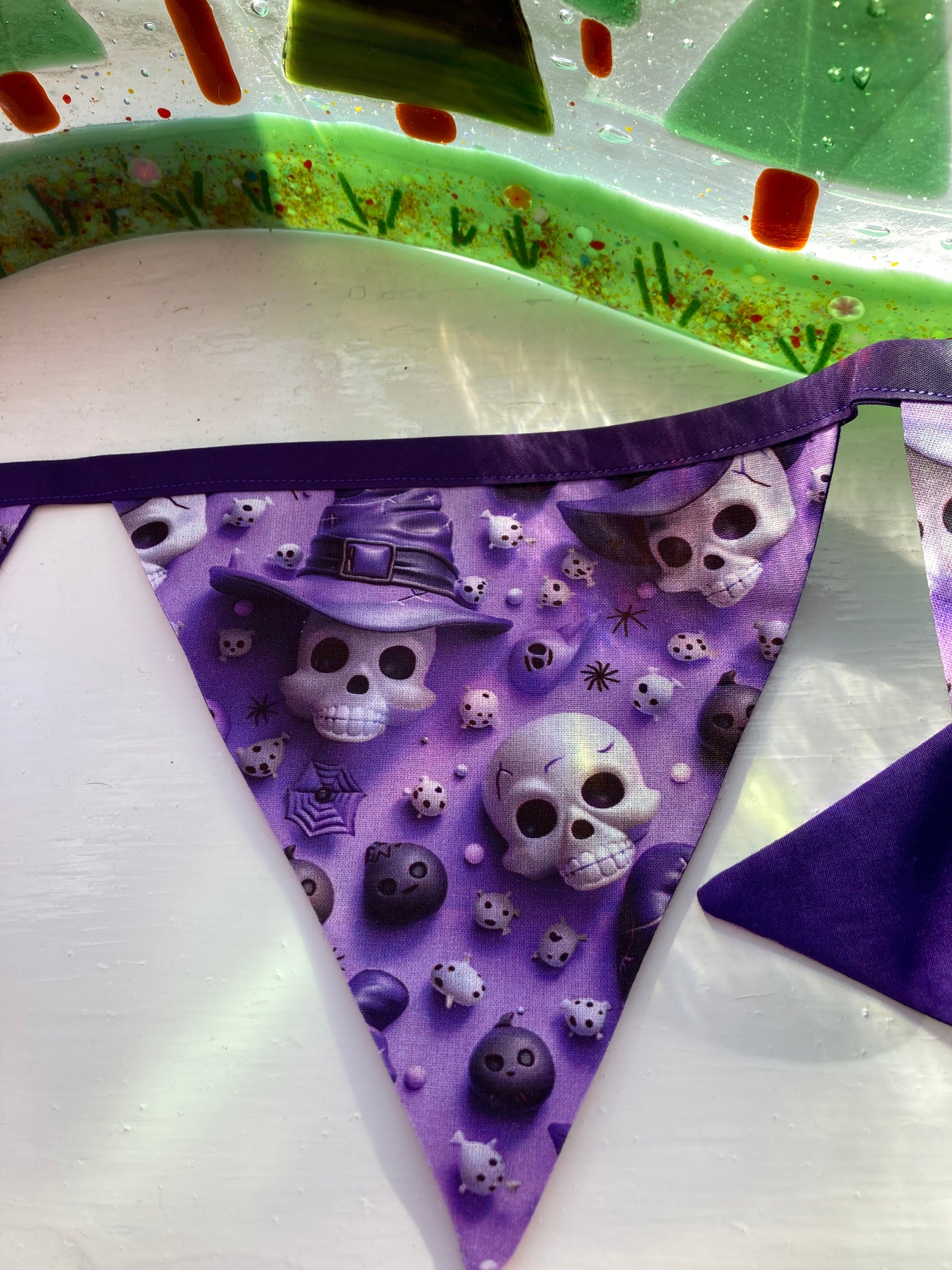 RAGZ N Tatters - Halloween Bunting Purple