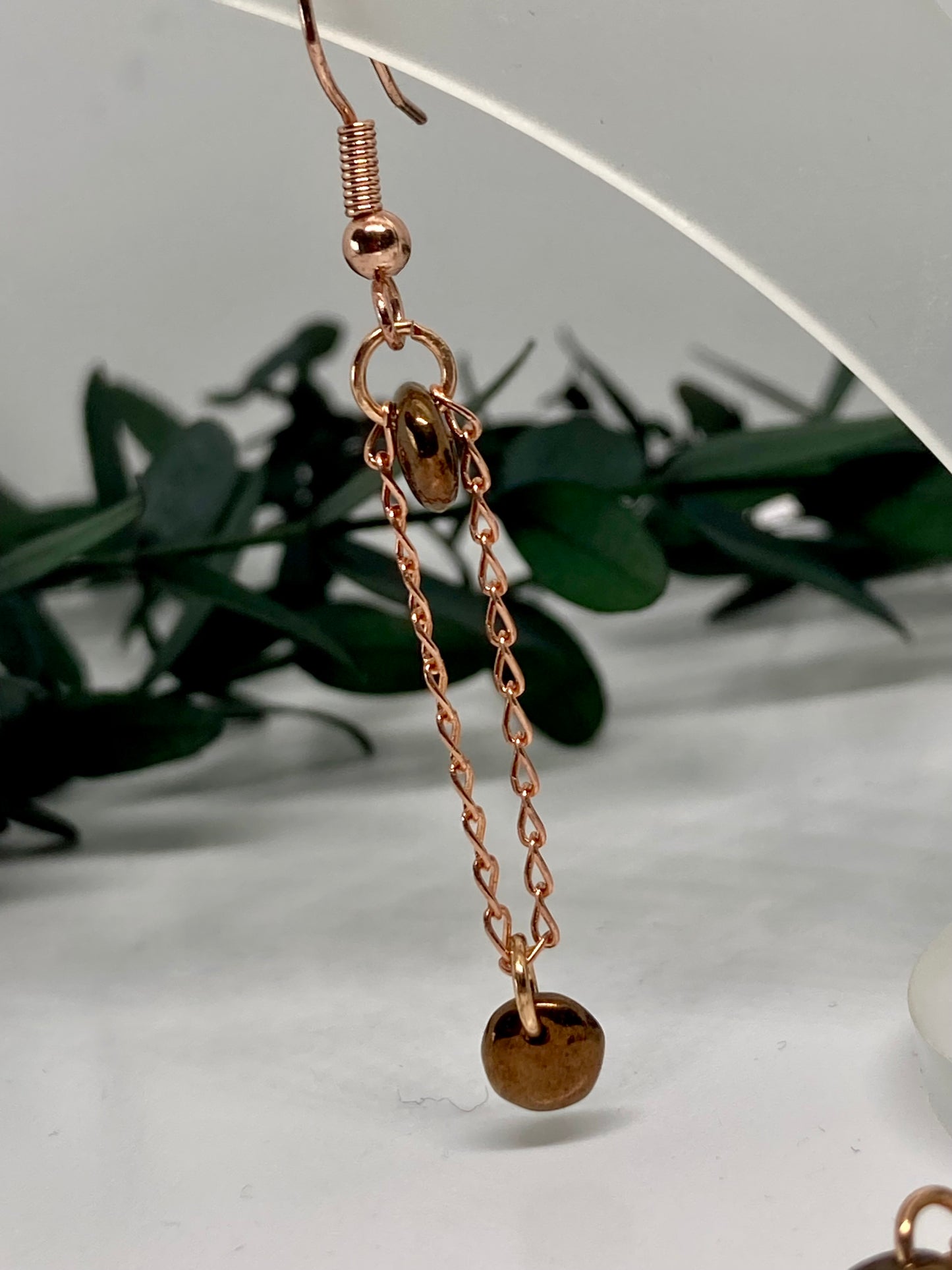 Chain & Bead Earrings