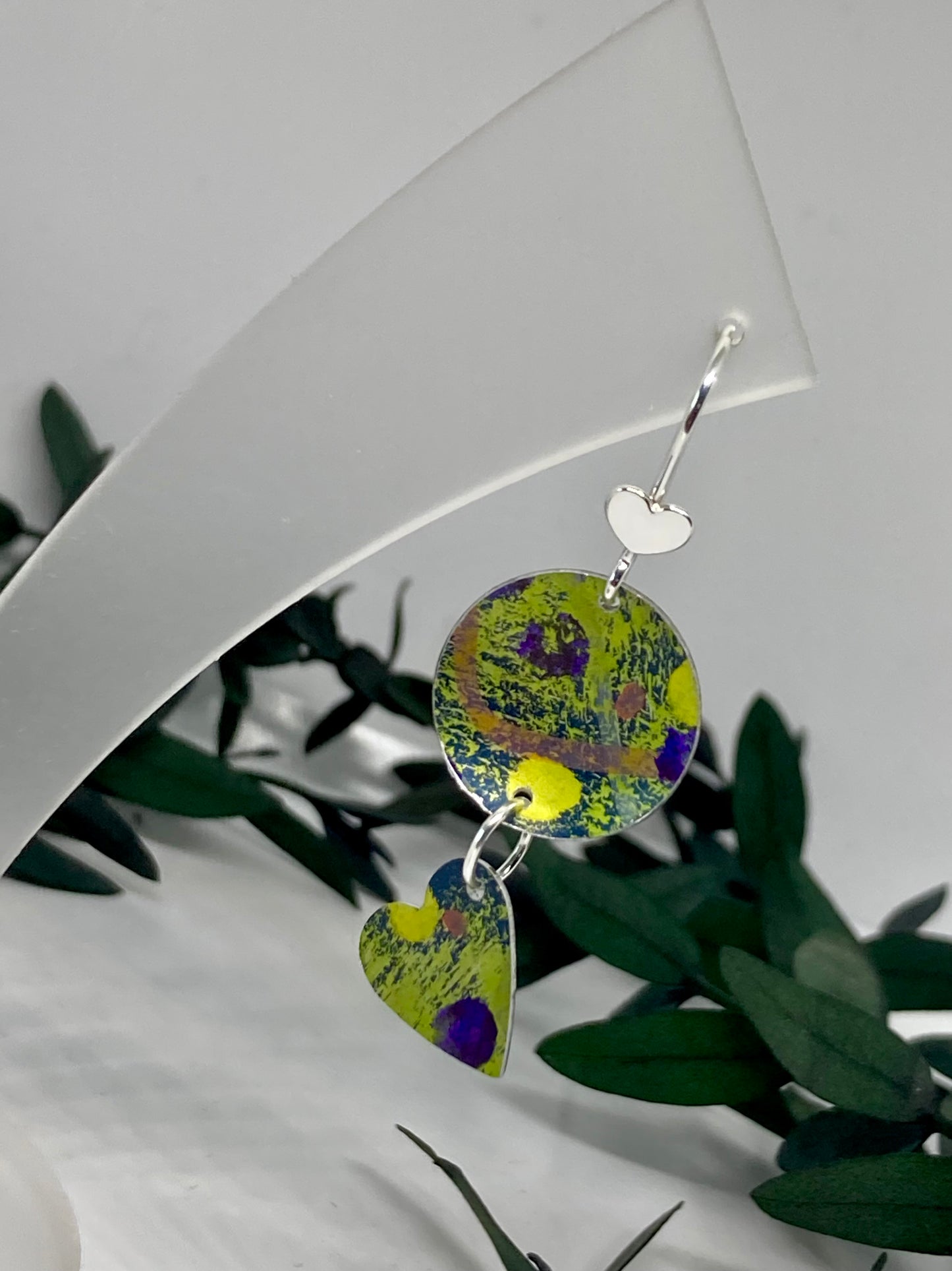 Aluminium Heart Earrings