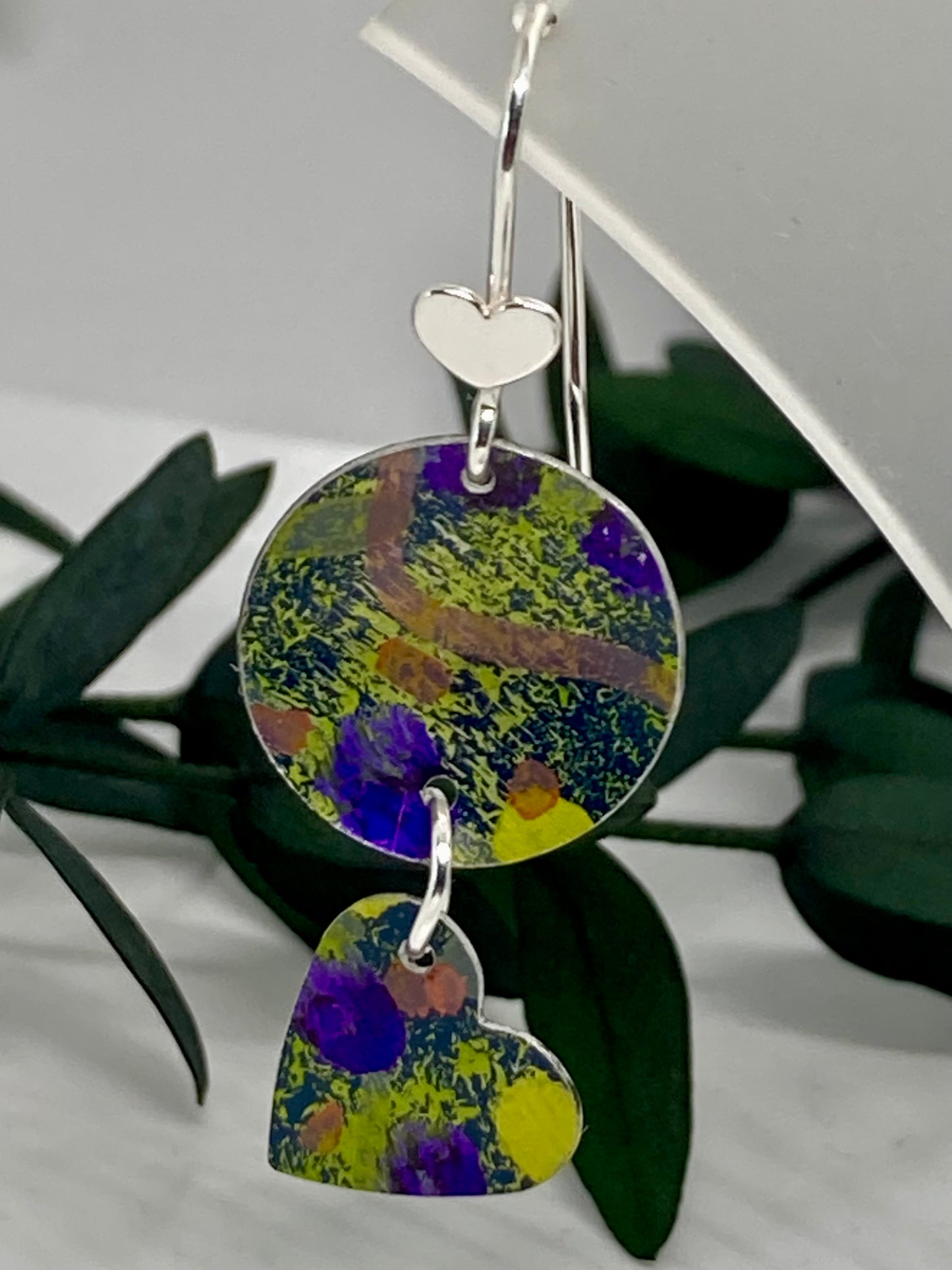 Aluminium Heart Earrings