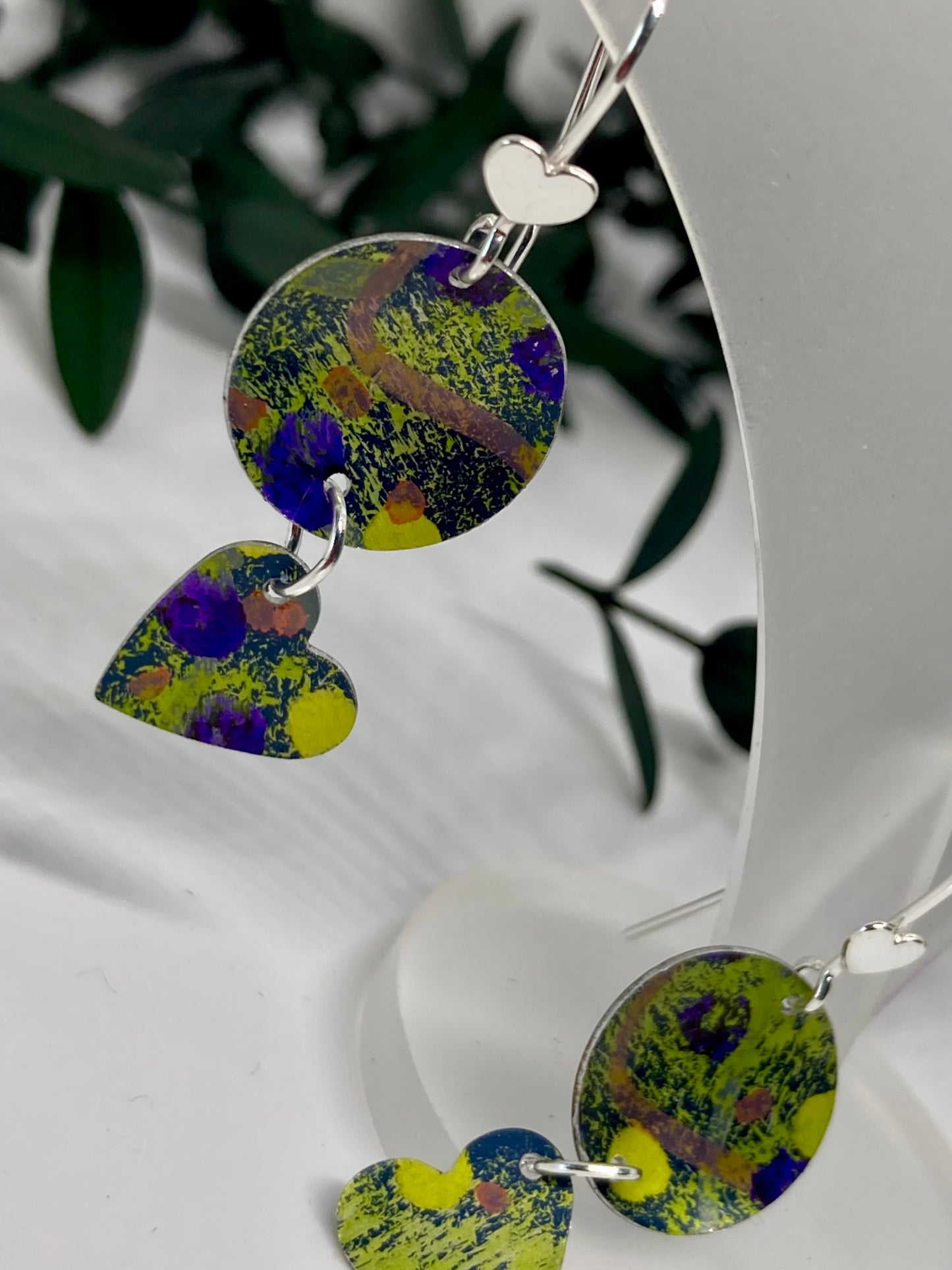 Aluminium Heart Earrings