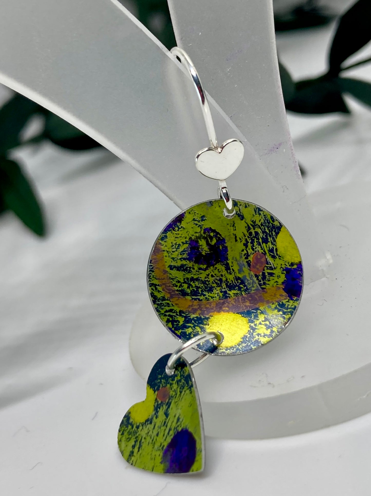 Aluminium Heart Earrings