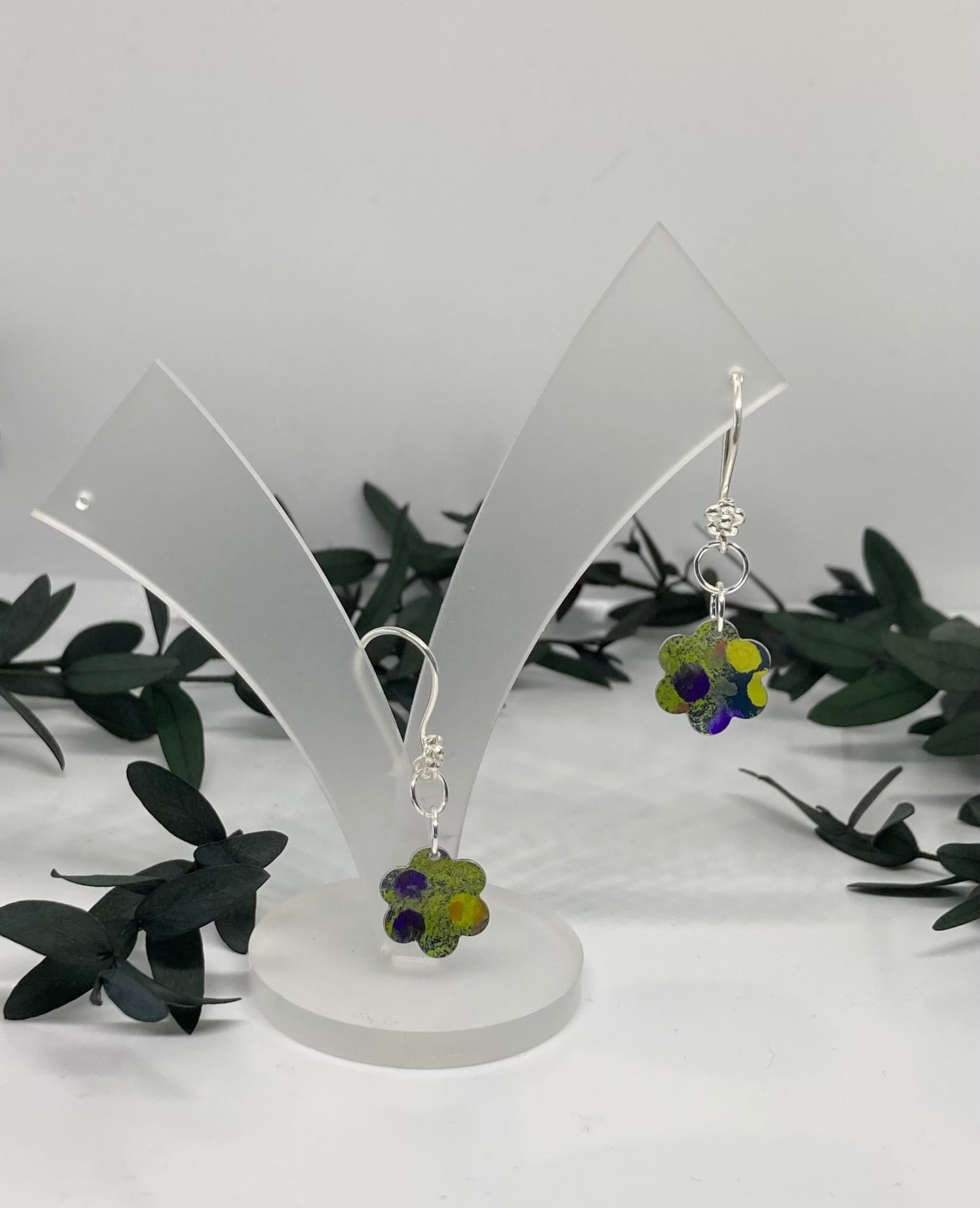Aluminium Flower Earrings