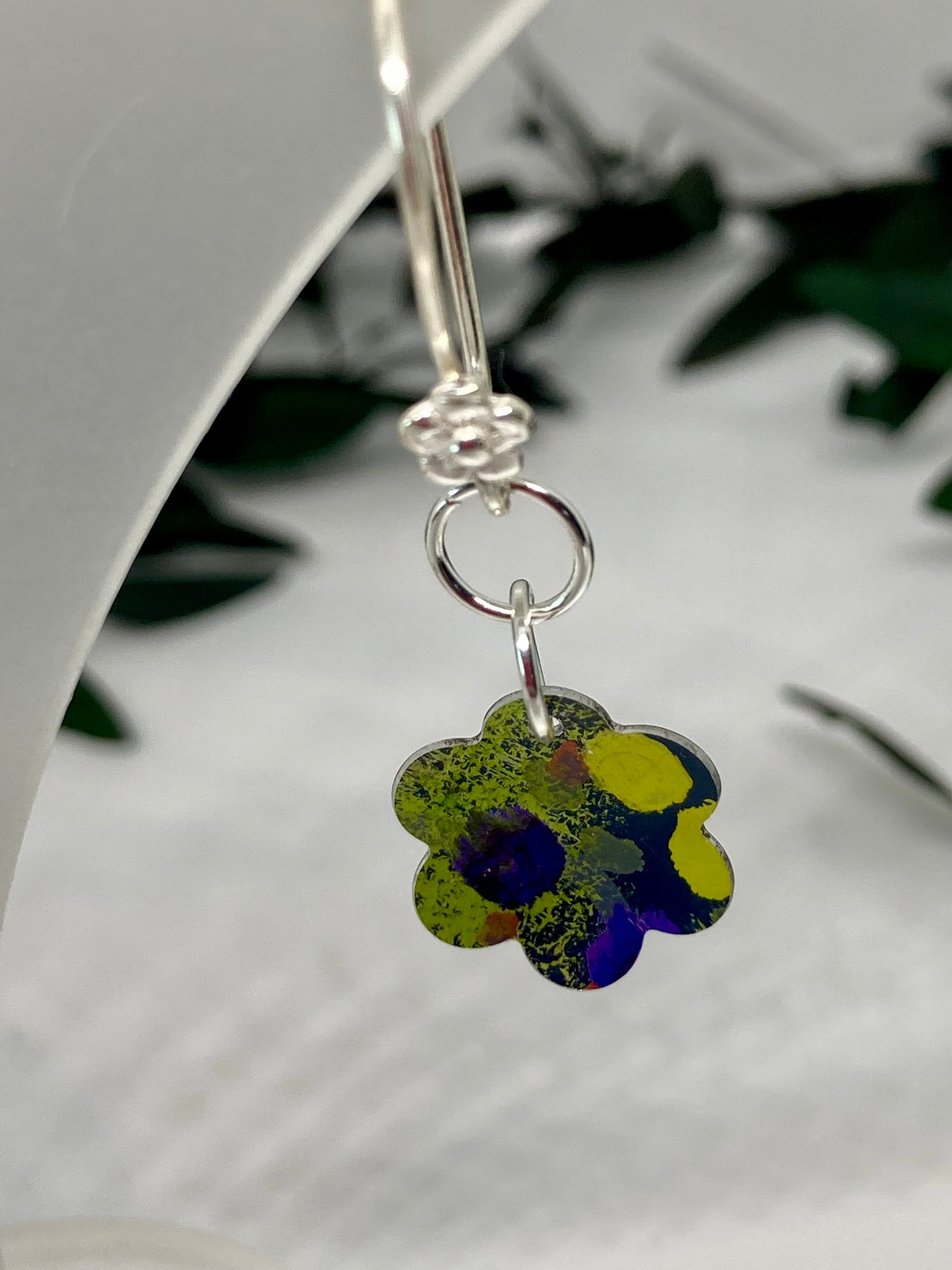 Aluminium Flower Earrings