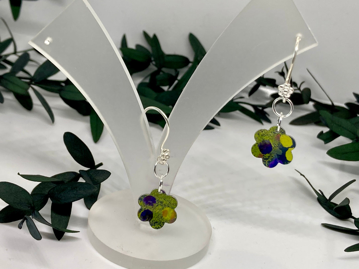 Aluminium Flower Earrings