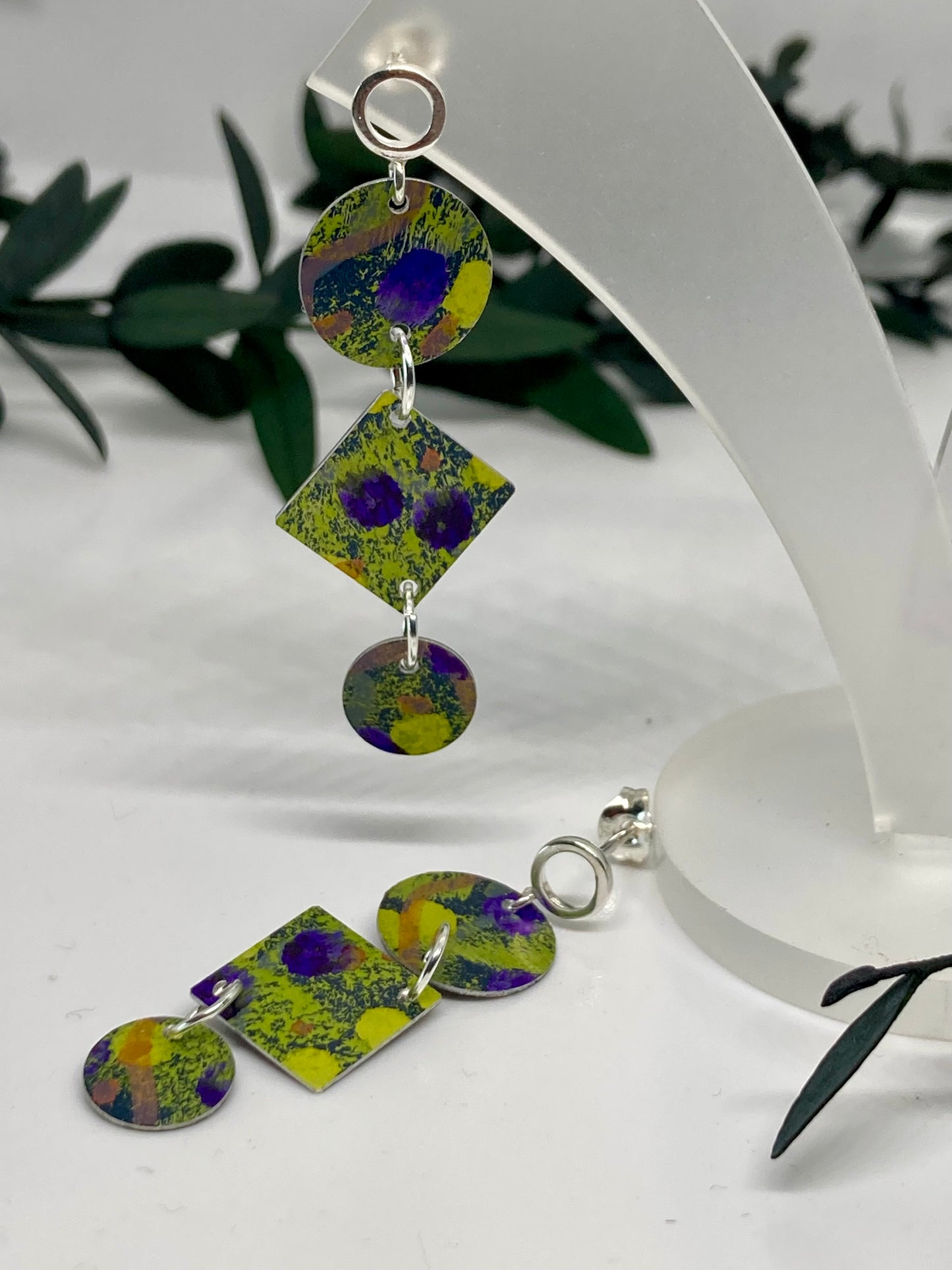 Aluminium 3 part Earrings