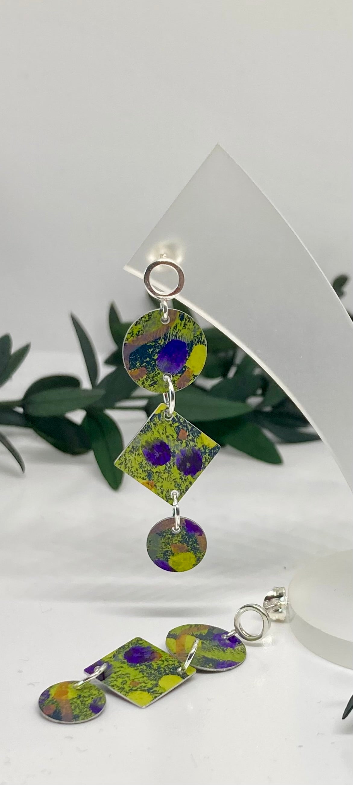 Aluminium 3 part Earrings