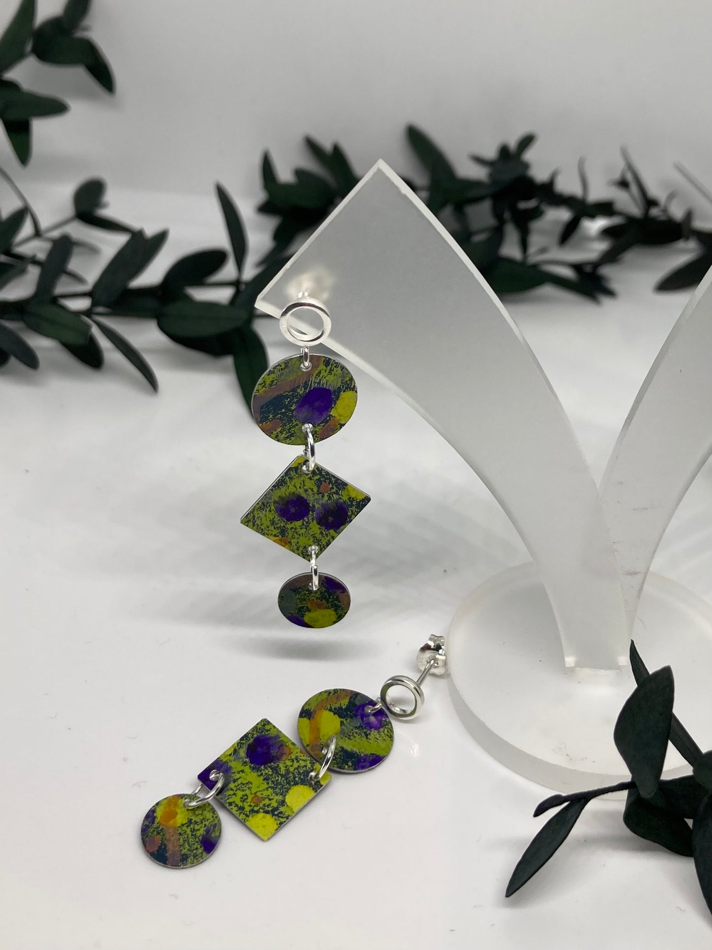 Aluminium 3 part Earrings
