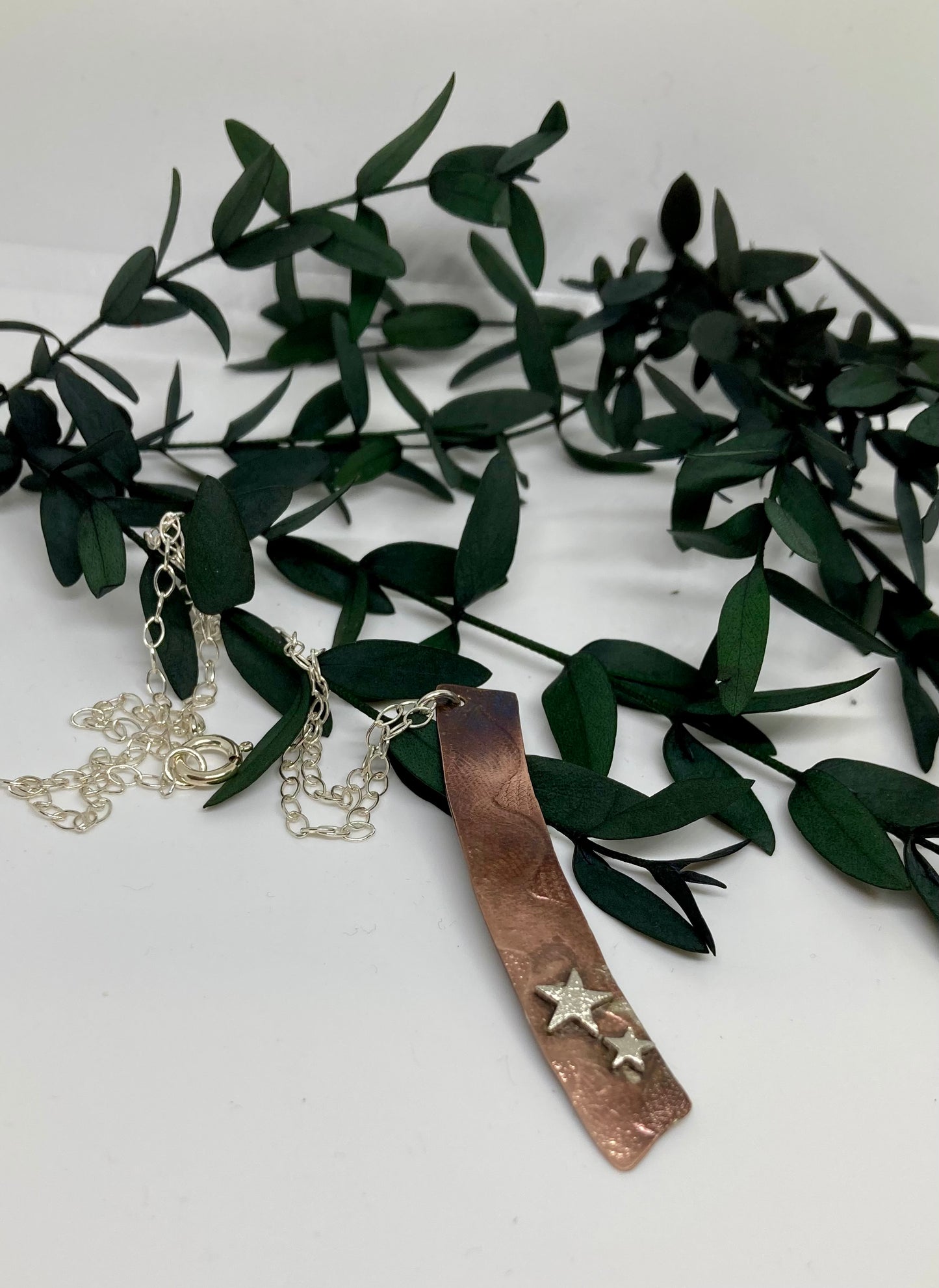 Copper & Silver Star Pendant