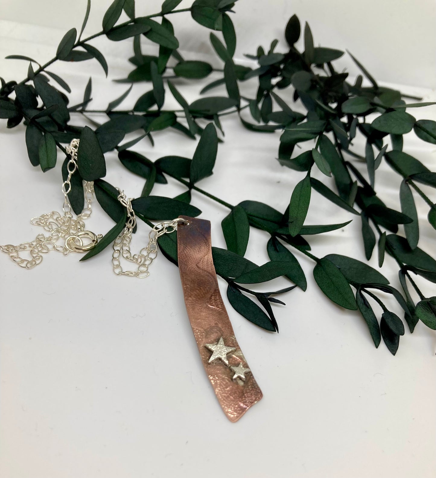 Copper & Silver Star Pendant