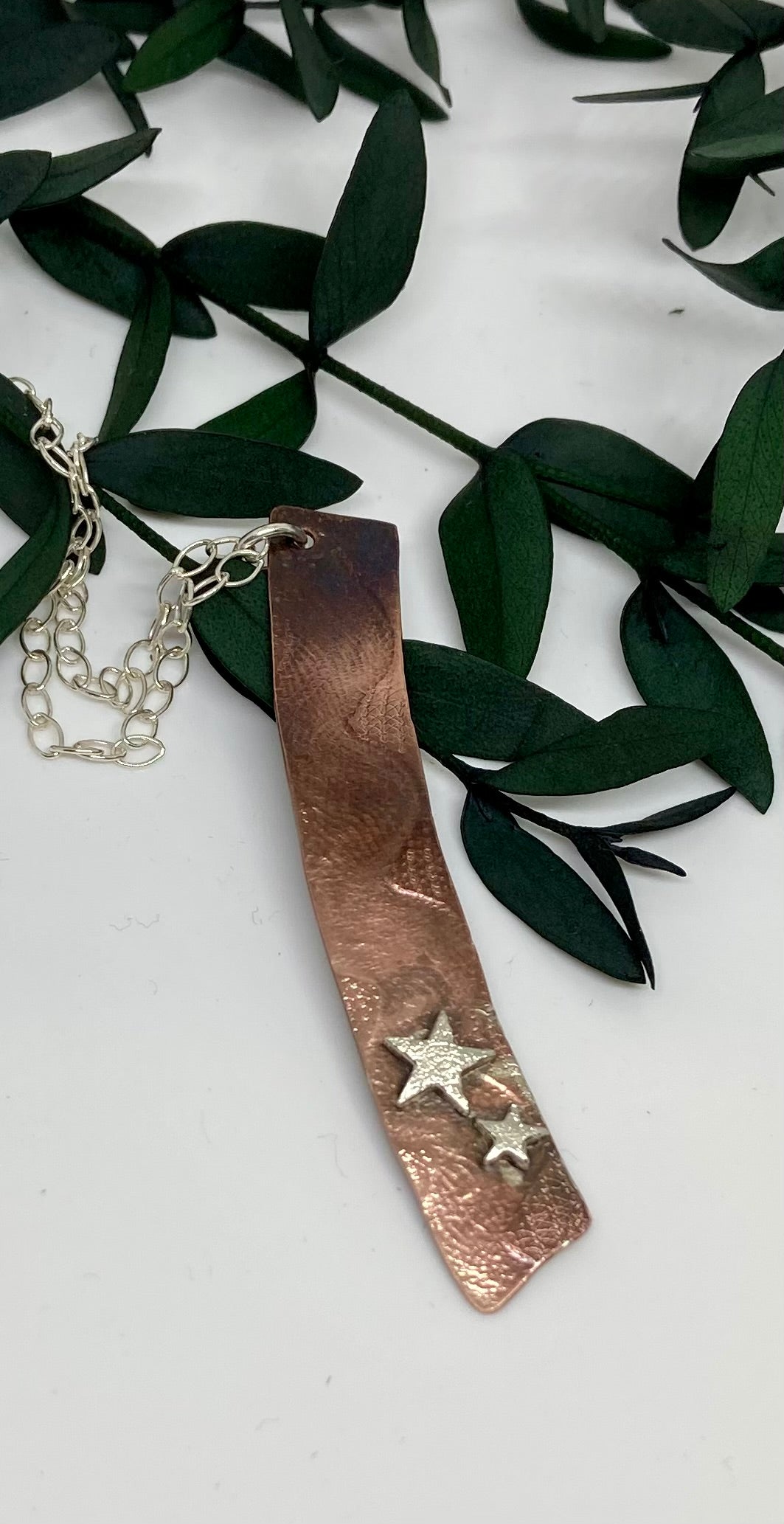 Copper & Silver Star Pendant