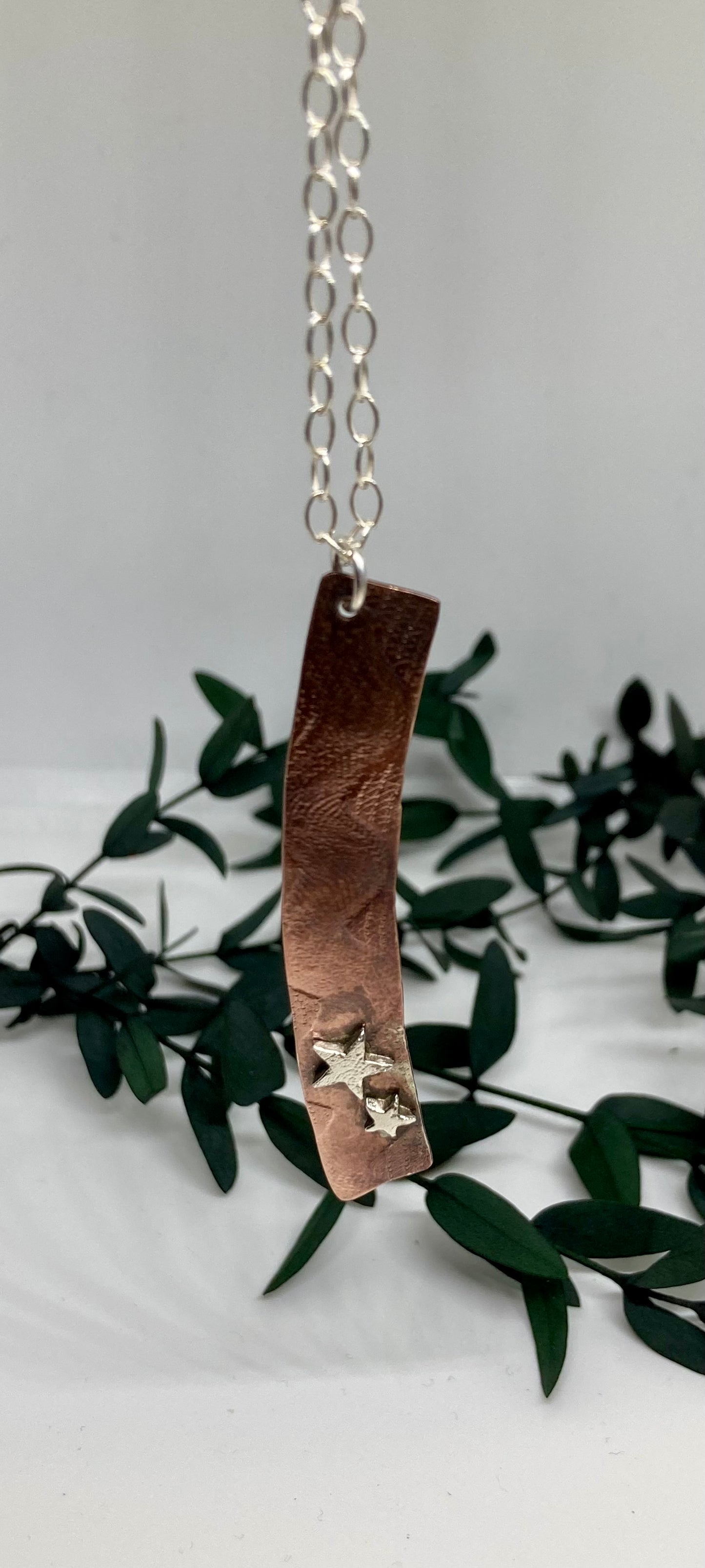 Copper & Silver Star Pendant