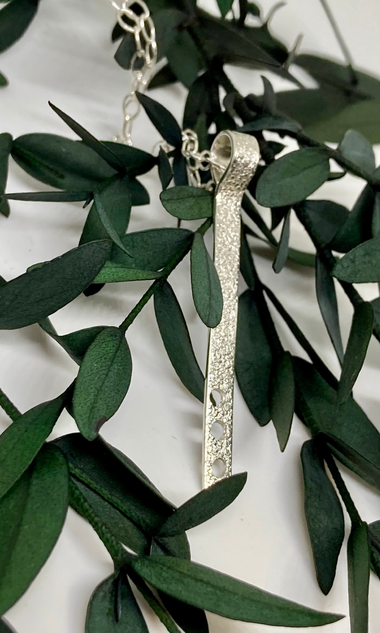 Textured Silver Pendant