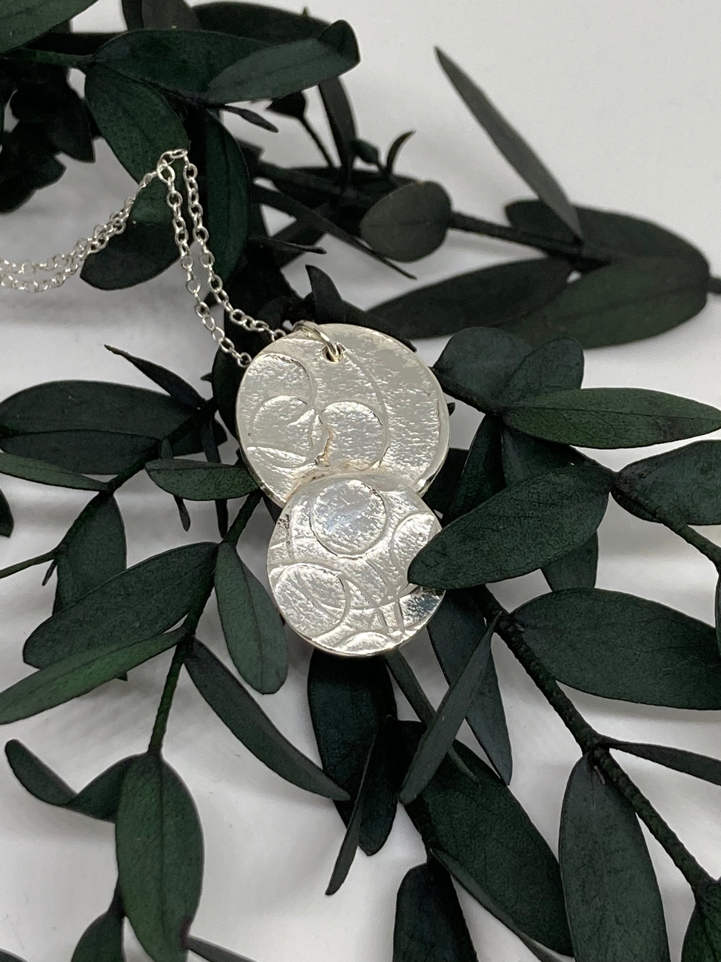 Fine Silver Circle Pendant