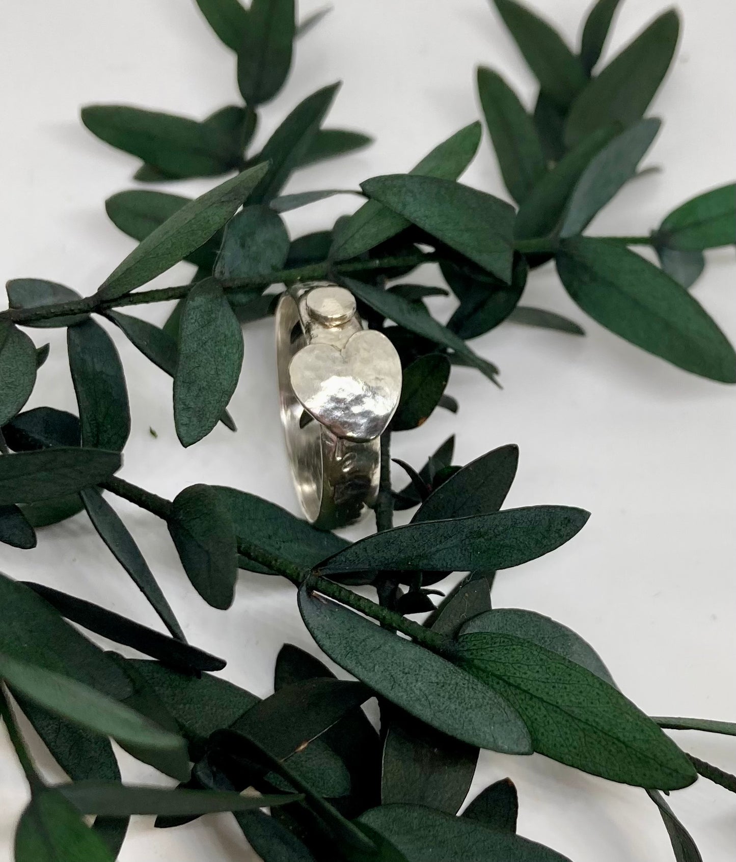 Silver Hammered Ring