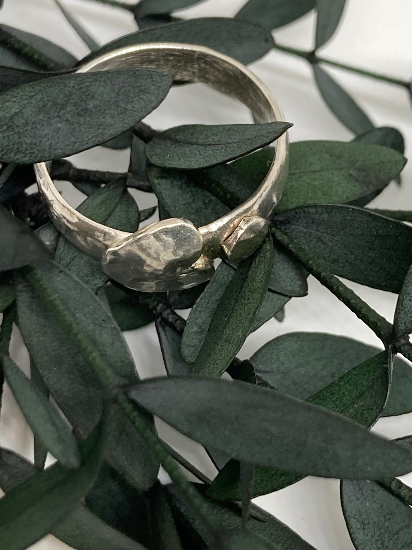 Silver Hammered Ring