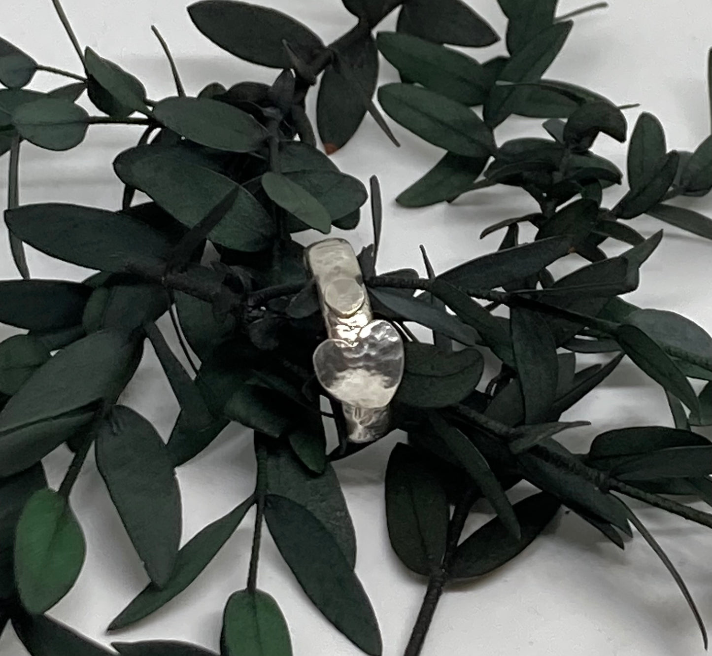 Silver Hammered Ring