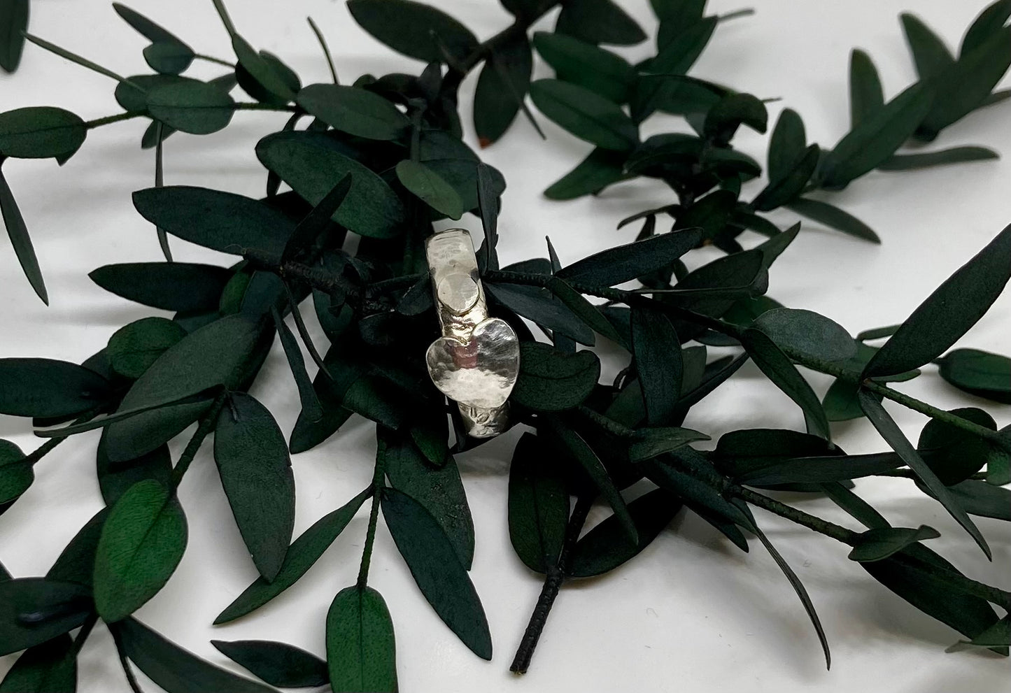 Silver Hammered Ring