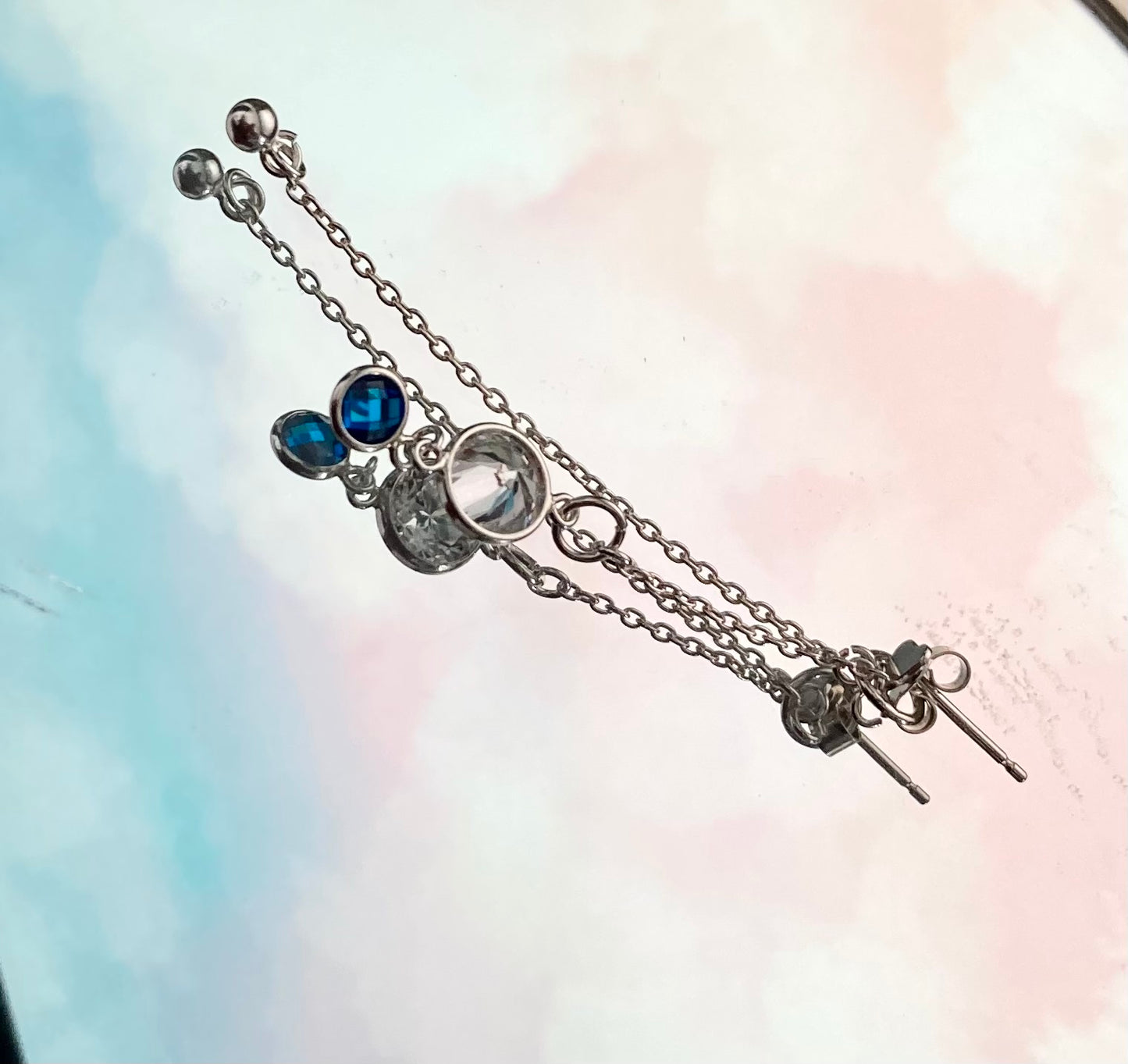 Special Occasions- Chain & Charm Long Studs