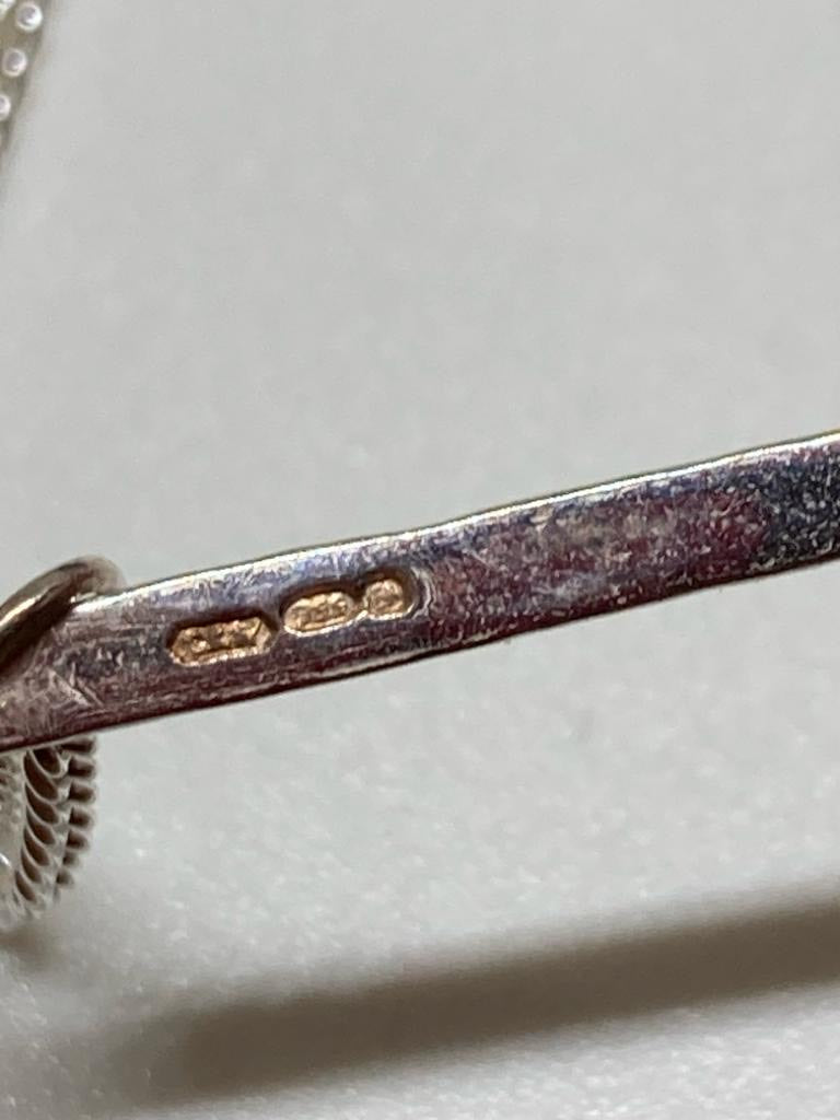Thumb Print Heart Pendant in Fine Silver