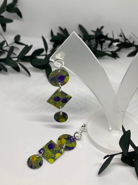 Aluminium 3 part Earrings