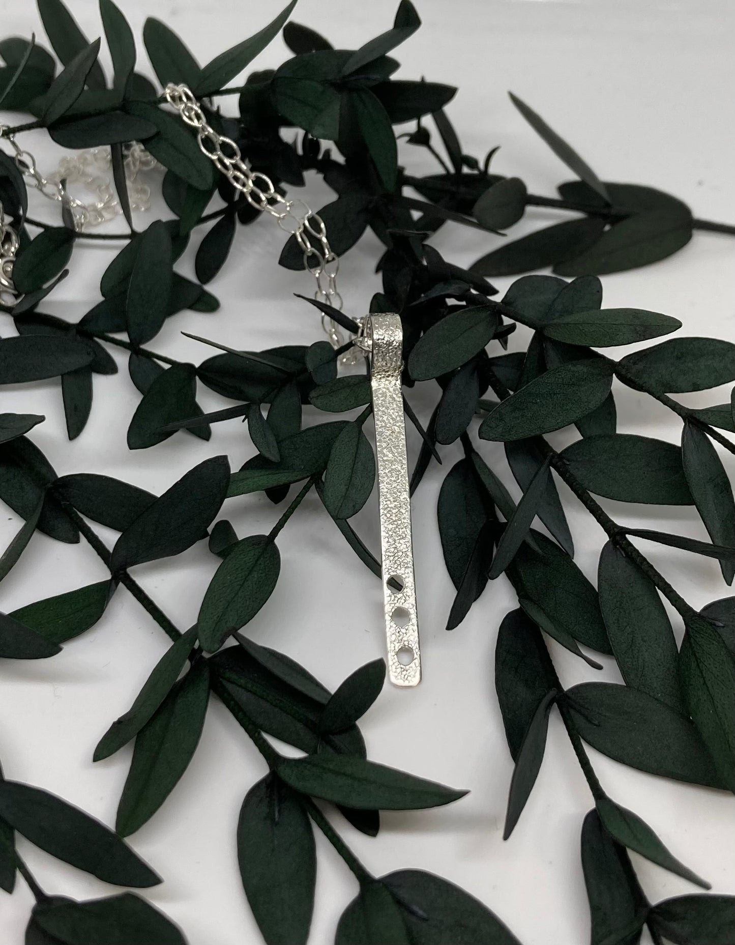 Textured Silver Pendant