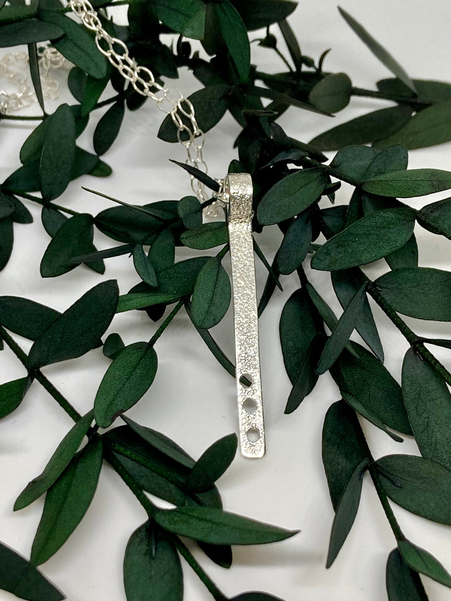 Textured Silver Pendant
