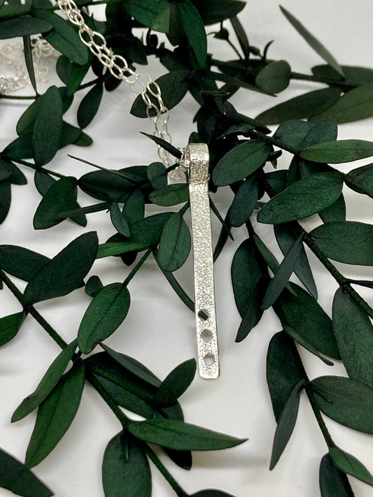 Textured Silver Pendant