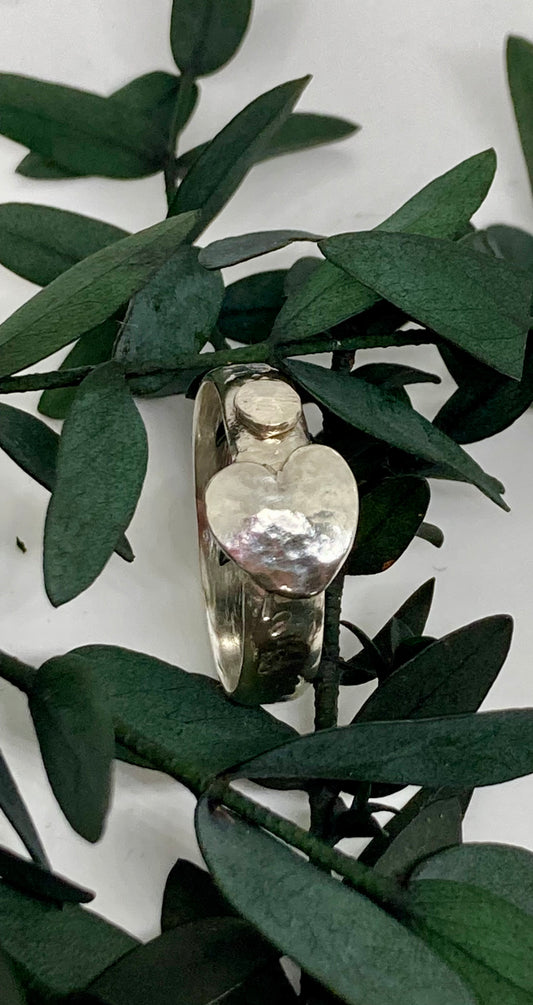 Silver Hammered Ring