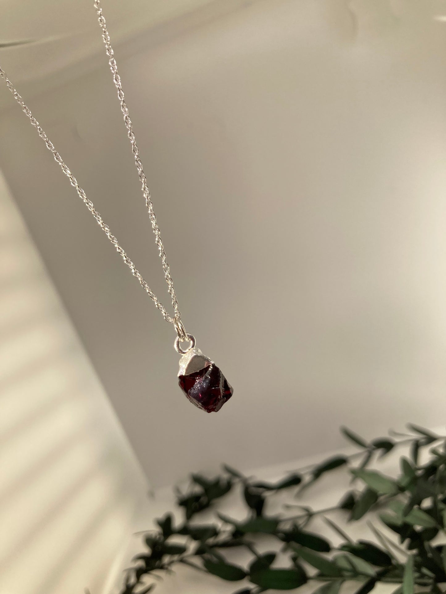 Garnet - Raw Crystal Necklace