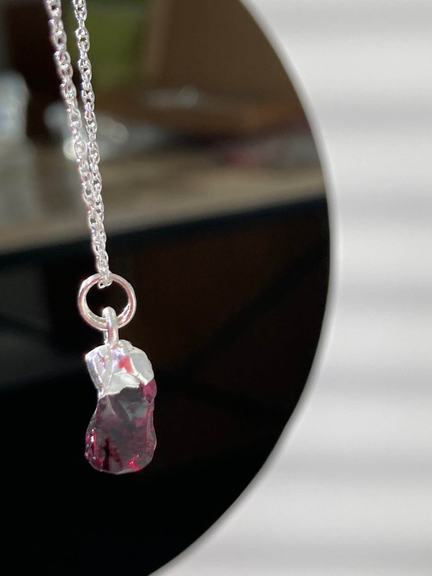 Garnet - Raw Crystal Necklace