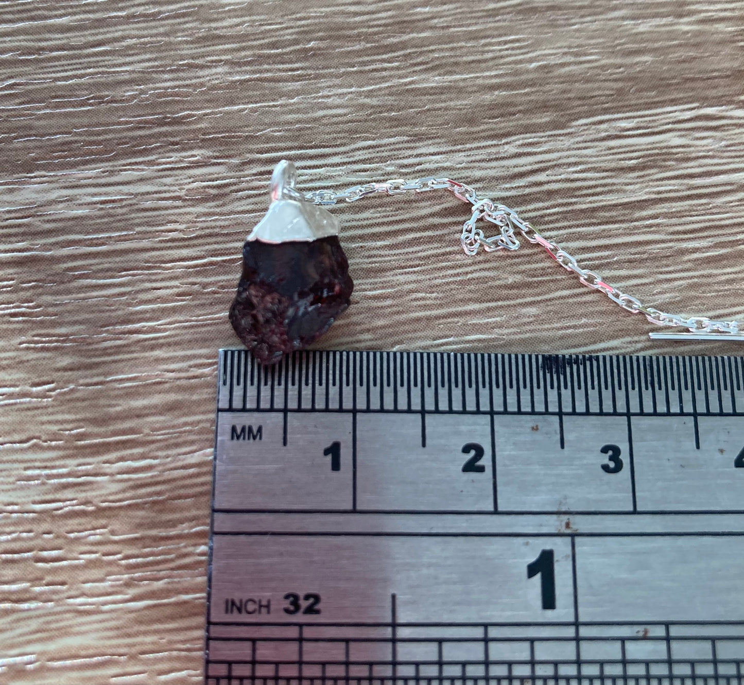 Garnet - Raw Crystal Threader Earrings