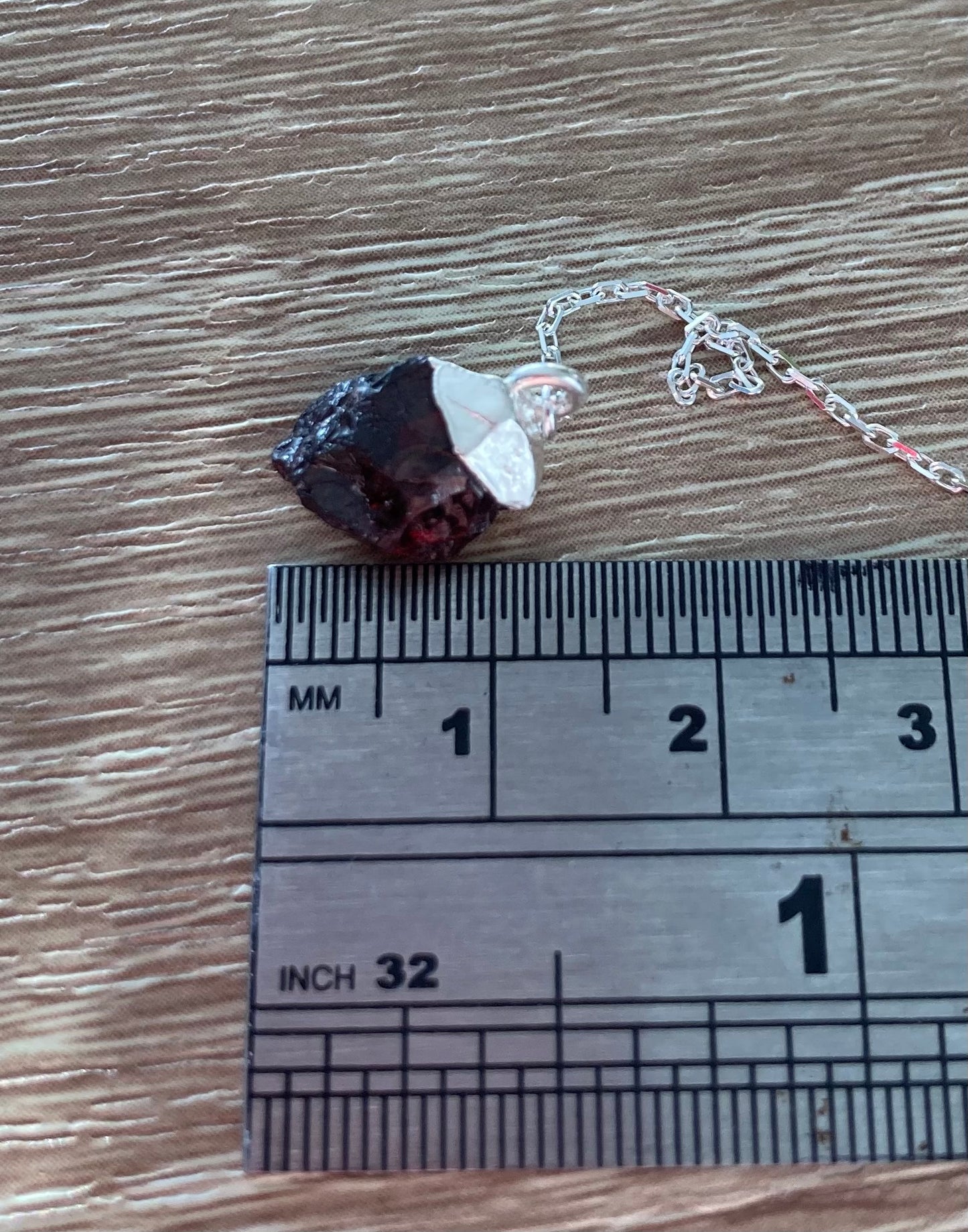 Garnet - Raw Crystal Threader Earrings
