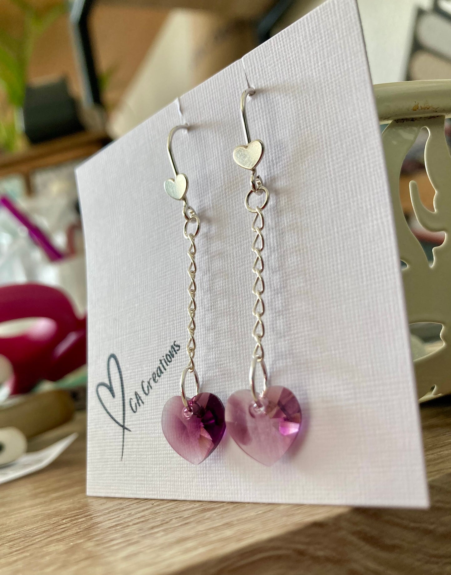 Classics - Swarovski Heart Earrings