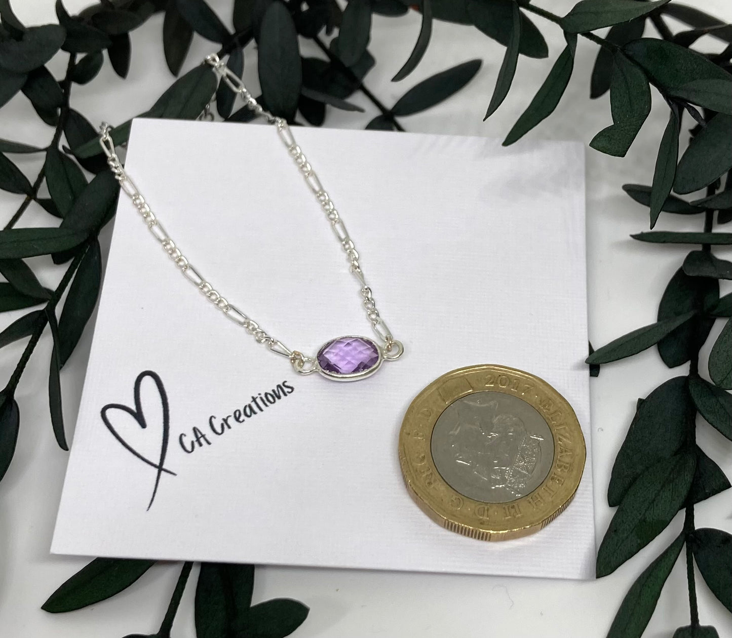 Classics - Amethyst Oval Charm Bracelet