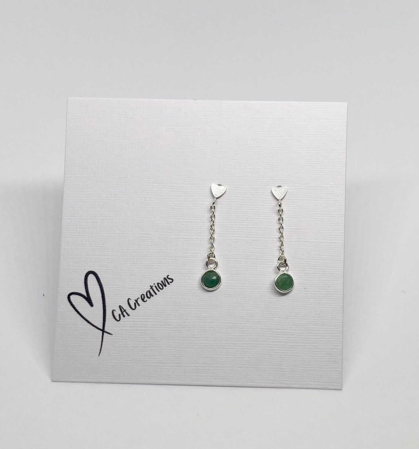 Classics - Emerald Charm Studs