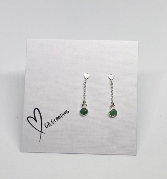 Classics - Emerald Charm Studs