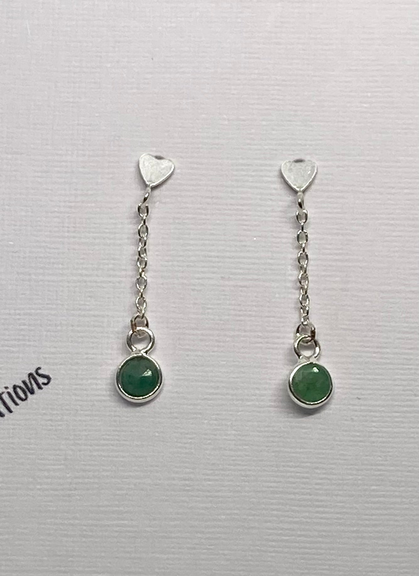 Classics - Emerald Charm Studs
