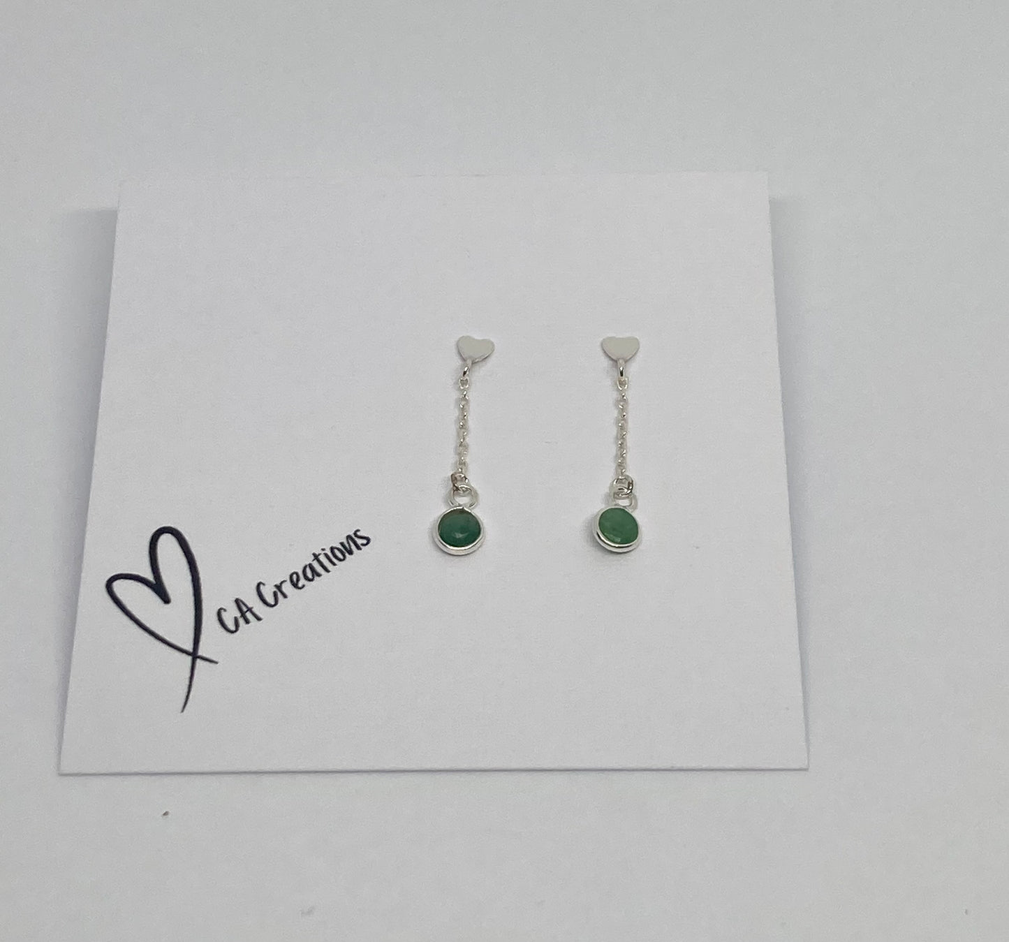Classics - Emerald Charm Studs