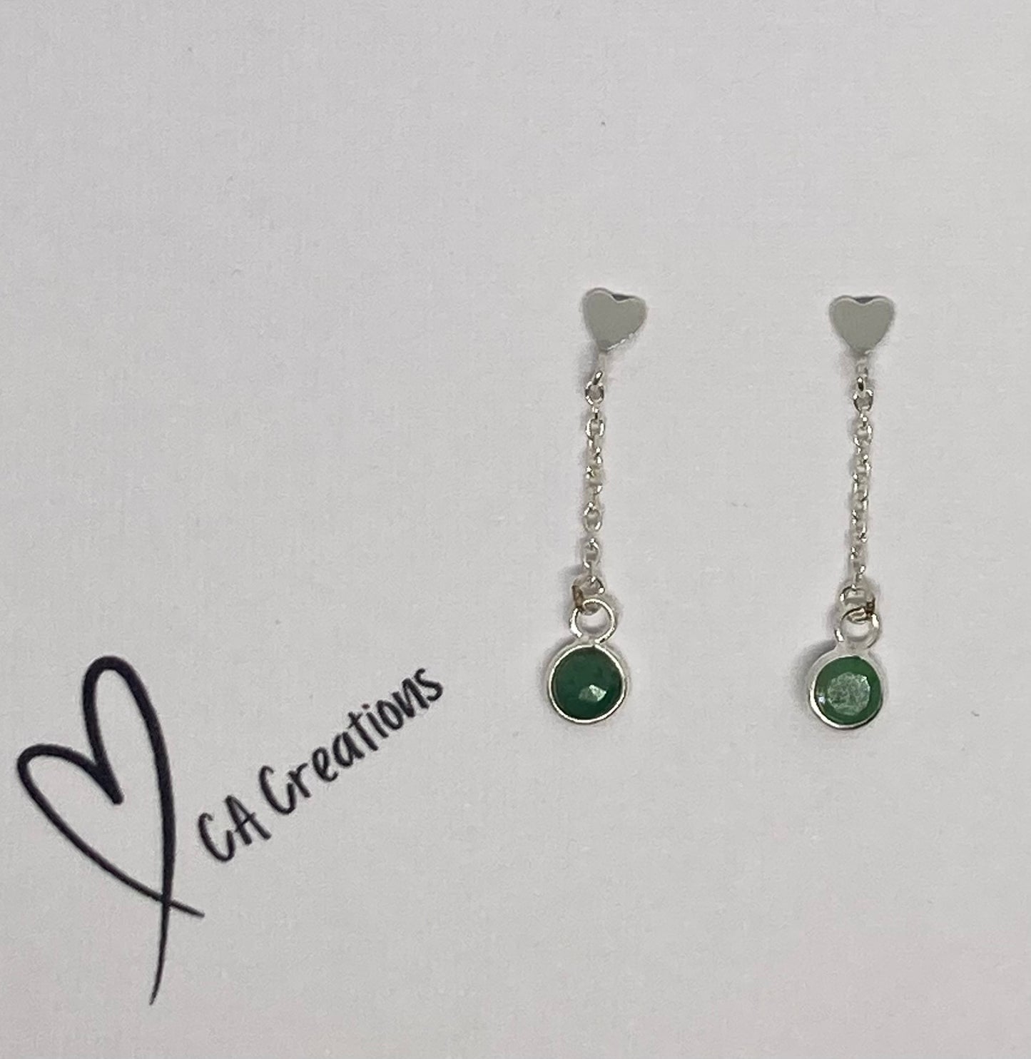 Classics - Emerald Charm Studs