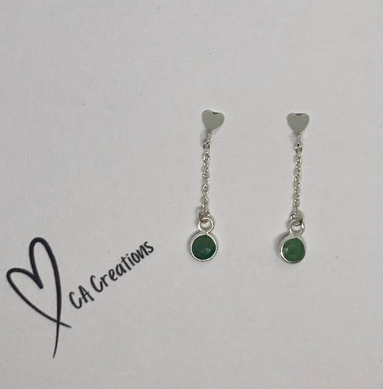 Classics - Emerald Charm Studs