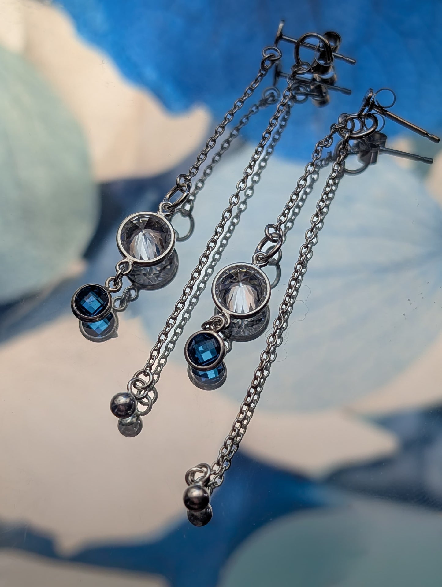Special Occasions- Chain & Charm Long Studs